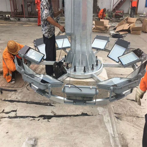 25米高桿燈組裝